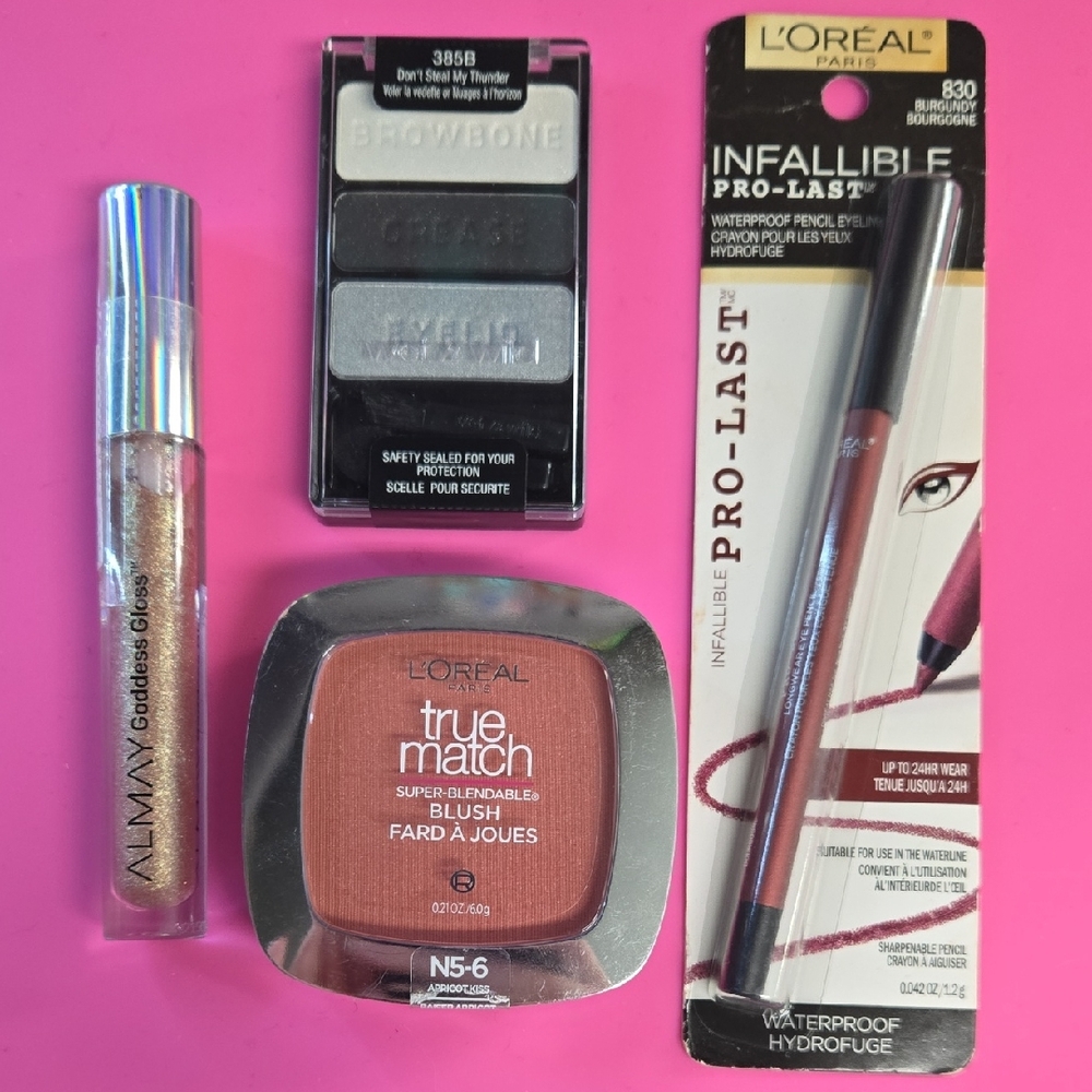L'Oreal True Match Blush with Almay Gloss - Pink and Gold